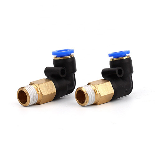 ข้อต่อลมแบบงอ 90 องศา SNS SPLL Series [Connector Fitting] 1